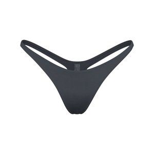 NT303 SKIMS NWT Skims Onyx Swim THONG GUNMETAL 2X